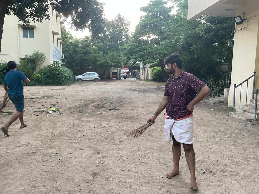 Campus Cleaning towards Swachh Bharat Movement