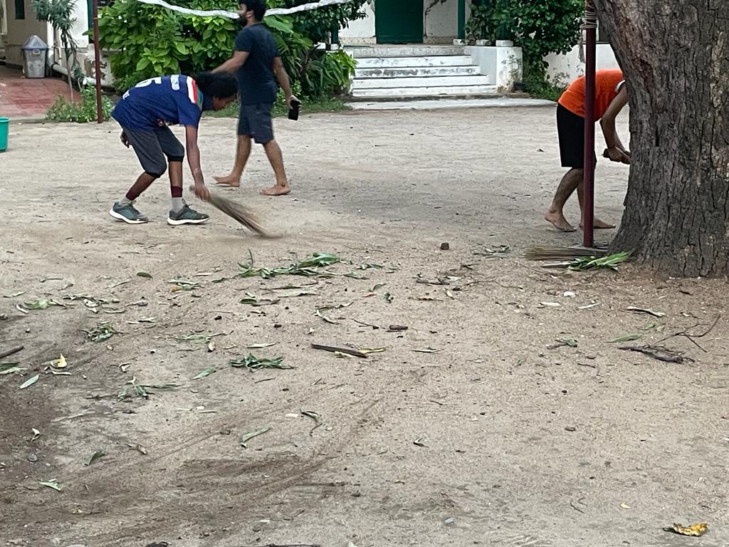 Campus Cleaning towards Swachh Bharat Movement